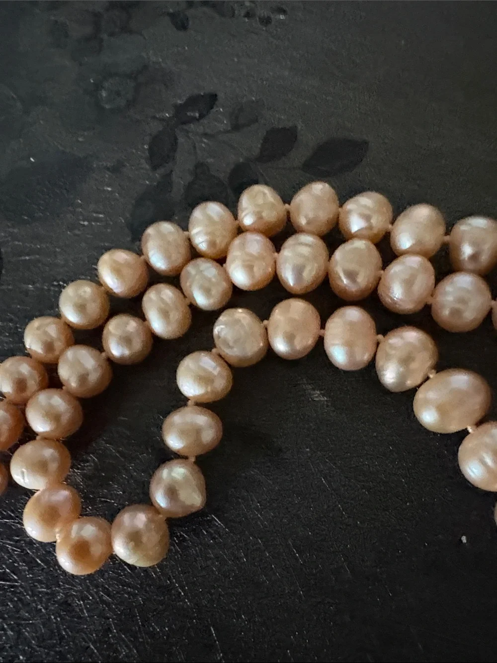 VINTAGE FRESHWATER TINTED PINK PEARL 19